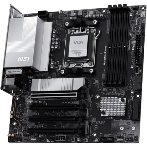 MSI PRO B850M-P WIFI AMD B850 Vtičnica AM5 Mikro ATX Slike