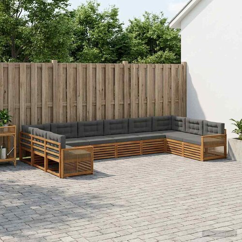  Setovi sofa 10 kom. Čvrsto drvo akacije Cene