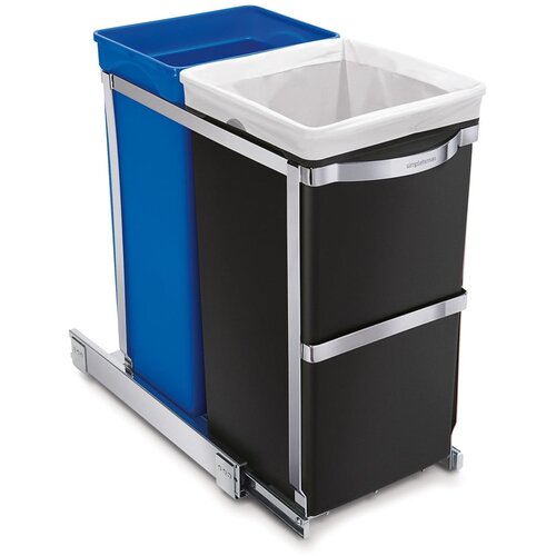 Simplehuman Plastični ko&amp;scaron; za smeti 35 l Dual - simplehuman Slike