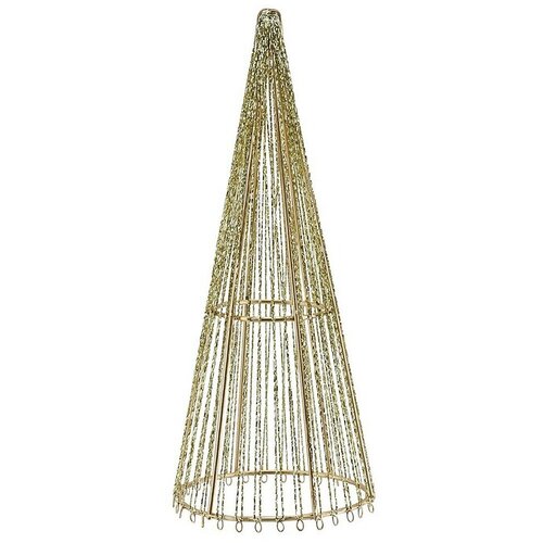  Ukrasna figura Konus (Ø x V: 6 x 15 cm, Zlatna) Cijene