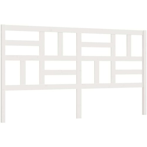  Posteljno vzglavje belo 186x4x104 cm trdna borovina, (20647315) Cene