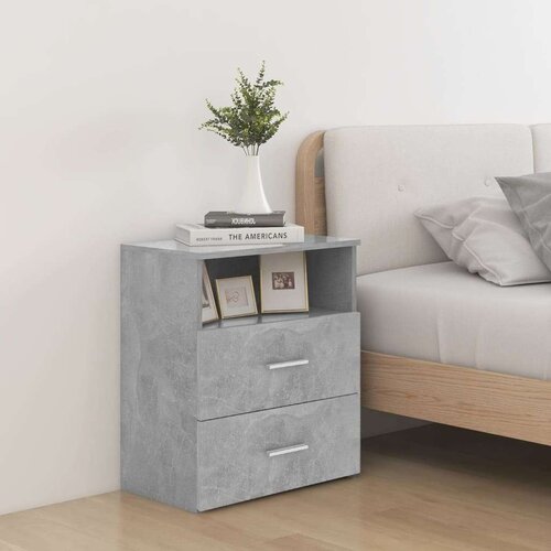 vidaXL noćni ormarići 2 kom siva boja betona 50 x 32 x 60 cm Cijene