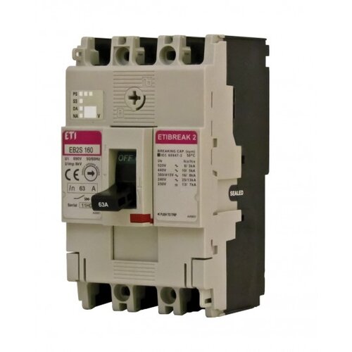 Eti Prekidač Kompakt / sklopka 3P 160/3LF 63A 3P BREAK Cene