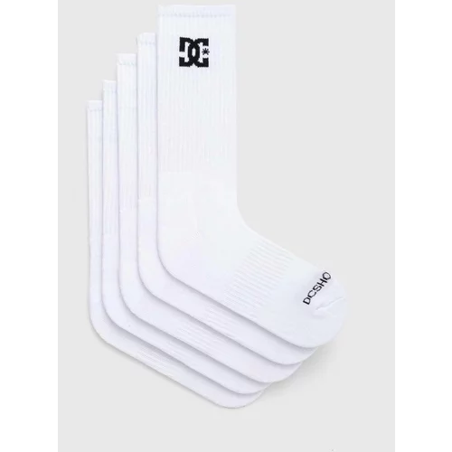 DC Čarape 5-pack za muškarce, boja: bijela, ADYAA03190