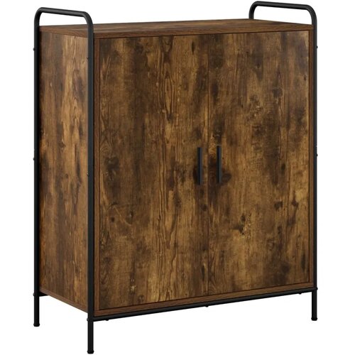  Ormar za cipele 76 x 36 5 x 93 cm Konstruirano drvo - Dimljeni hrast 76 x 36 5 x 93 cm 4 etaže s vratima Slike
