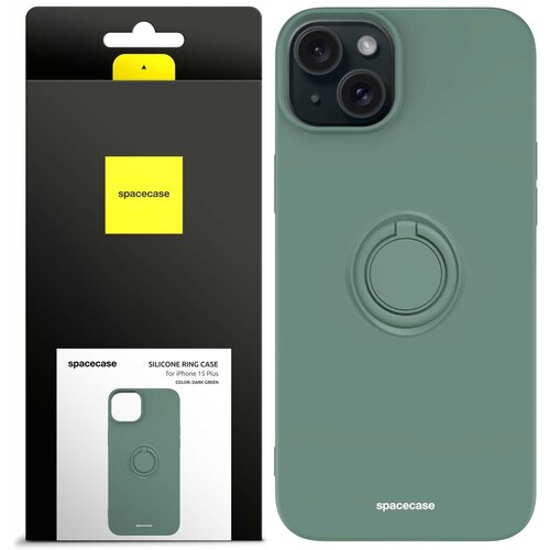 Spacecase SILIKONSKI OVITEK RING ZA IPHONE 15 PLUS TEMNO ZELEN, (21963090) Cene