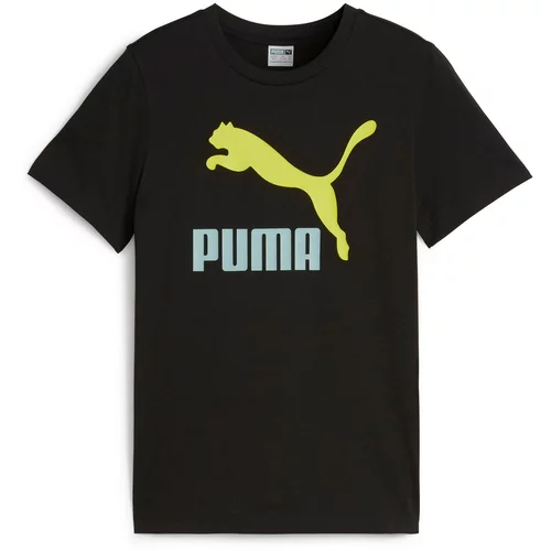 Puma Majica 'Classics' pastelno plava / limeta zelena / crna