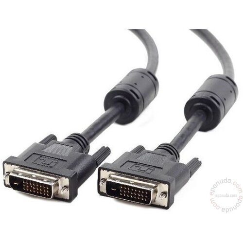 Gembird DVI video kabl CC-DVI2-BK-6 DVI dual link 1,8m cable, black Cene