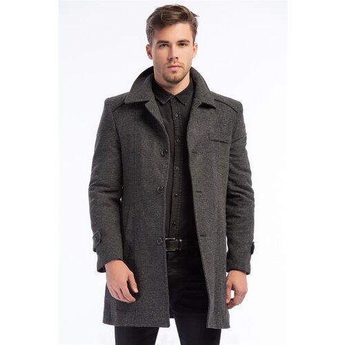 Dewberry PLT7226 BATTAL COAT-PATTERNED GREY Slike