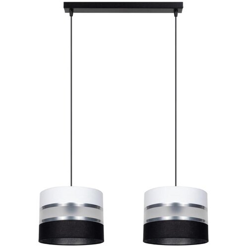  Luster na sajli CORAL 2xE27/60W/230V crno-bela Cene