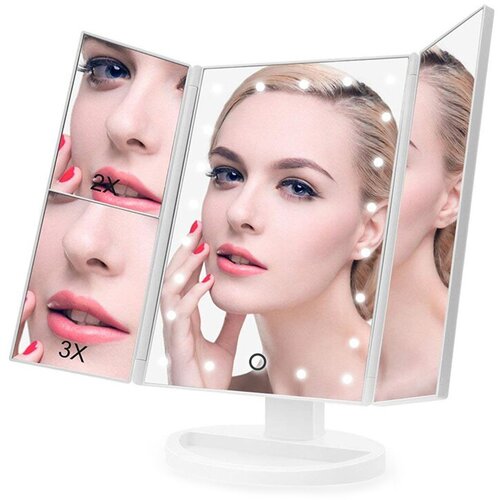  Povečevalno kozmetično ogledalo z 22 LED osvetlitvijo USB Cene