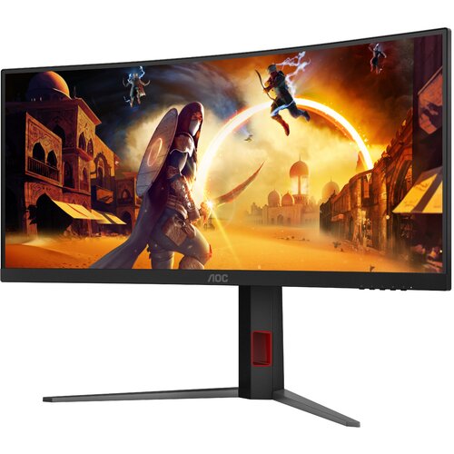 AOC CU34G4 34" UWQHD igralni monitor VA 16:9 ukrivljen zaslon, 0.5ms MPRT, 180Hz Cene