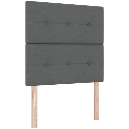 VidaXL Box Spring postelja z vzmetnico Temno siva 90x190 cm Tkanina Slike
