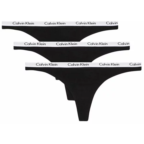 Calvin Klein Underwear Set 3 parov tangic 000QD3587E Črna