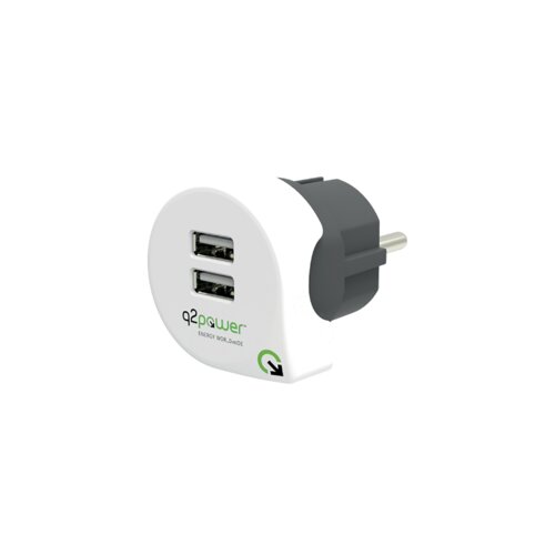 Q2power DUAL USB CHARGER EUROPE Slike