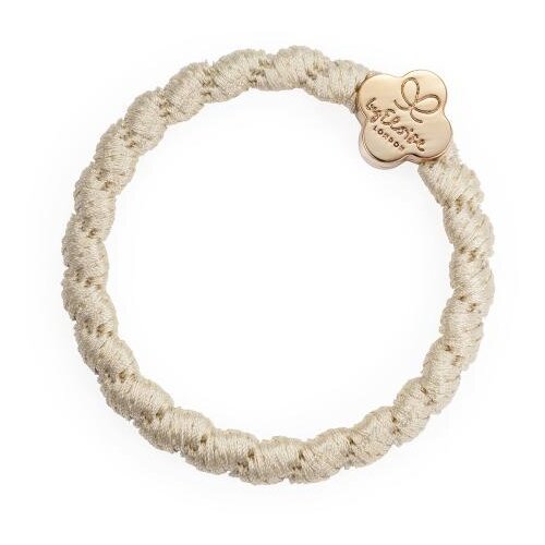 By Eloise London Woven Gold Quatrefoil Cream White gumice za kosu Cijene