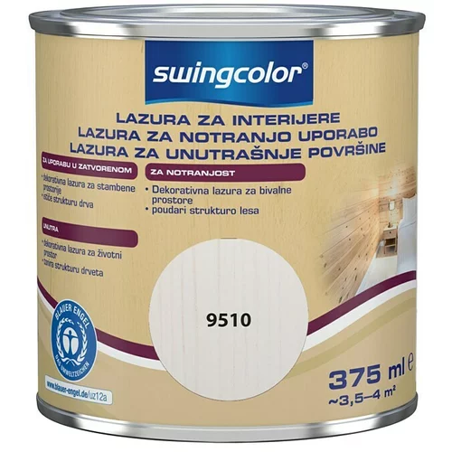 SWINGCOLOR Lazura za zaštitu drva (Bijele boje, 375 ml, Na bazi vode)