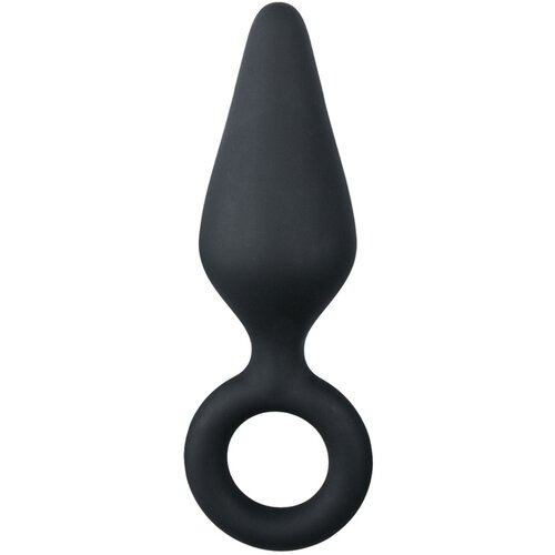 EasyToys - Anal Collection Black Buttplugs With Pull Ring - Small Cene