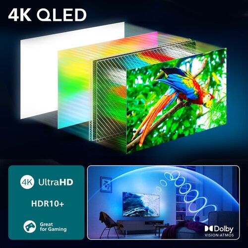 Philips Televizor The One 75PUS9010/12, 75&amp;quot;,NQLED 4K UHD, 144 Hz, Smart, TitanOS, Crni Slike