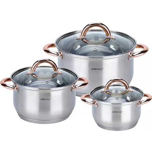 Shumee jekleni lončki 6 element kinghoff rosegold KH-1761, (21385465) Cene