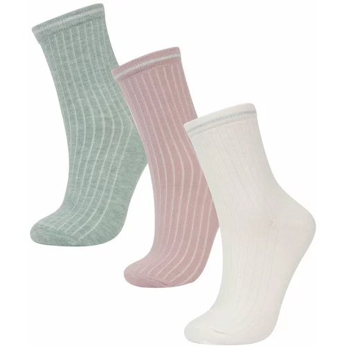 Defacto Woman 3 Piece Cotton Long Socks