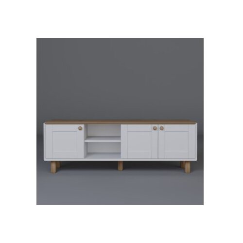 Hanah home Hanah Kućna TV komoda, boemski stil, 1600-83, 160x56x40 cm, bijela Slike