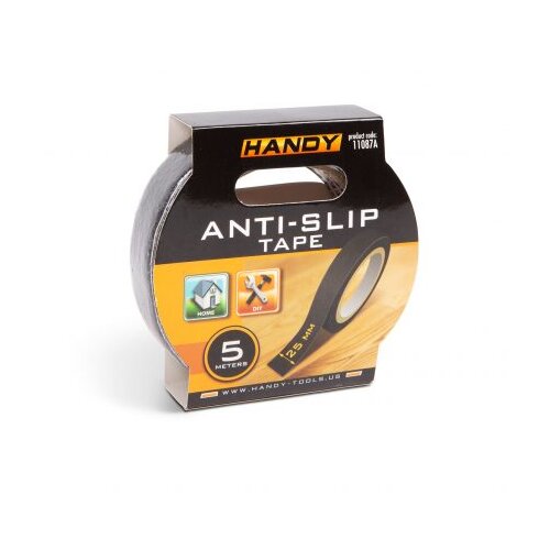 Handy Samolepljivi protizdrsni trak 5 m x 25 mm črn Cene