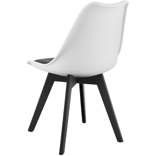  Stolica MARK bijelo-crna / crne noge &amp;ndash; 1 komad Slike