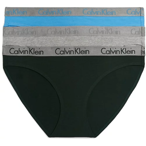 Calvin Klein Underwear Slip tirkiz / siva melange / crna