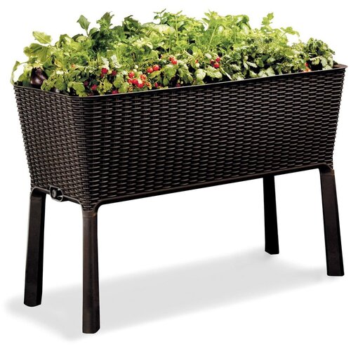 Keter saksija za mini baštu Easy grow 120L, viski braon Cene