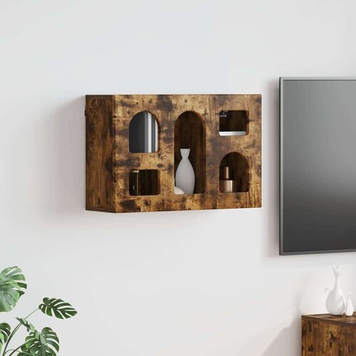 Viseći ormarić Dimljeni hrast 60 x 20 x 40 cm Konstruirano drvo Slike