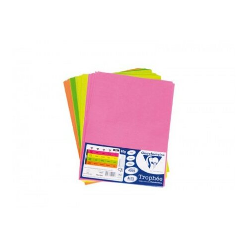 Claire, kopirni papir, A4, 80g, neon miks boja, 4 x 25K ( 486255 ) Slike