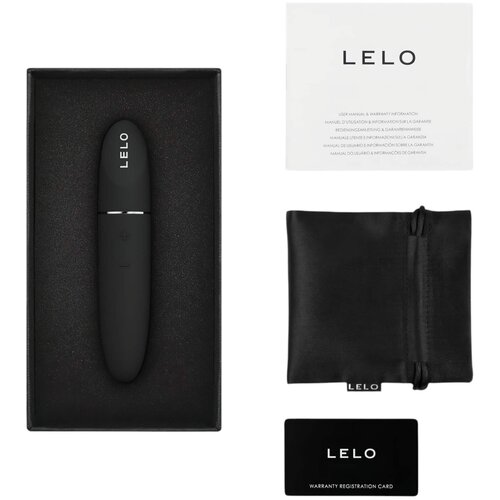 Lelo Mia 3 - potovalni šminkasta vibrator (črna) Cene