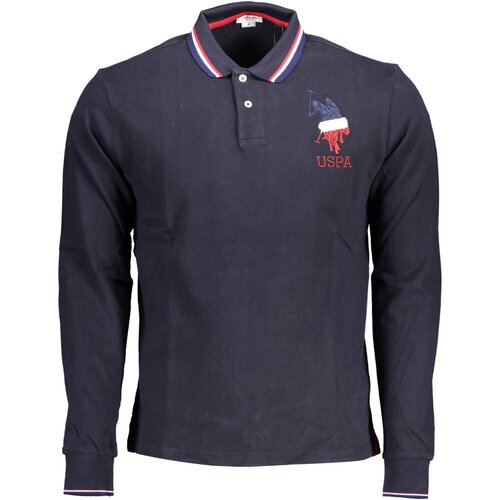 U.S. Polo Assn. US POLO BLUE MEN&#39;S LONG SLEEVED POLO SHIRT Cene