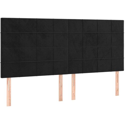  Krevet s oprugama i madracem crni 200x200 cm bar&amp;scaron;unasti Slike