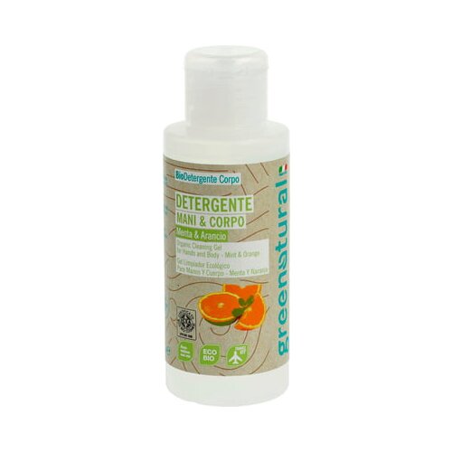 Greenatural Blago tekoče milo, meta in pomaranča - 100 ml Slike