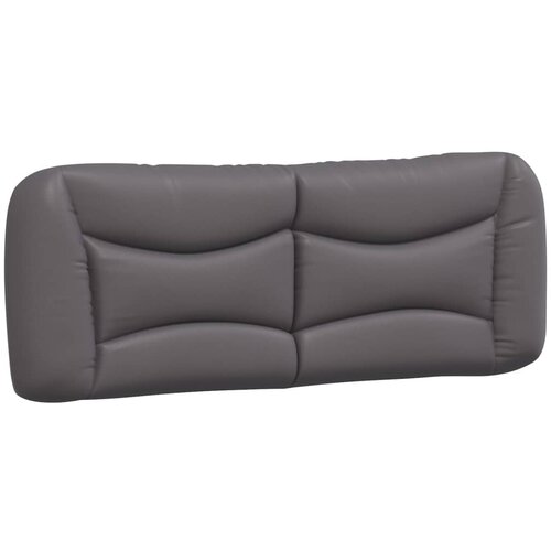 Maison Chic posteljno vzglavje - vzglavna omarica - vzglavna stranica siva 120 cm umetno usnje, (21704004) Cene