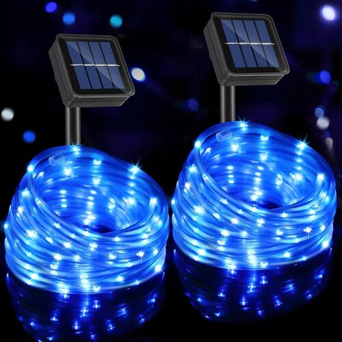  led solarne sijalice u crevu 20m plava Cene