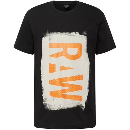 G-star Raw Majica bež / oranžna / črna