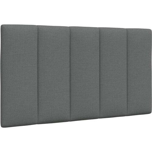 VidaXL Vzglavna stranica temno siva 80 cm blago Slike