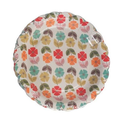 REX International papirni tanjiri 1/8, Mid Century Poppy Slike