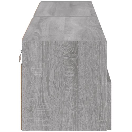  Zidni TV ormarići 2 kom siva boja hrasta 80 x 30 x 30 cm drveni Slike