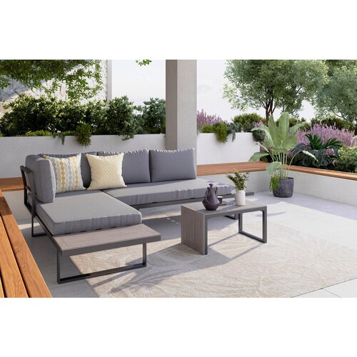 Ambia Garden LOUNGE GARNITURA tkanina aluminij Cene