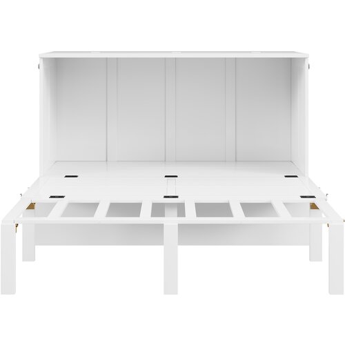 Lumor Zložljiva postelja 140x200 cm iz lesa &amp;ndash; z letvenim dnom &amp;ndash; bela, (22151547) Slike