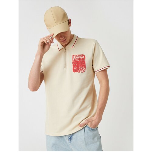 Koton Polo T-shirt - Beige - Regular fit Cene