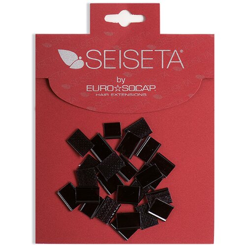 Seiseta KP-BK Keratin u pločicama za nadogradnju kose, 25 komada, Black Slike