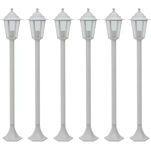  stupna svjetiljka od aluminija 6 kom E27 110 cm bijela
