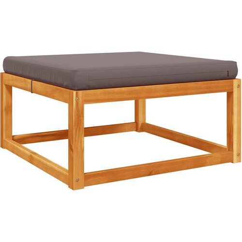  Vrtni tabure s jastukom 65x65x29 cm od masivnog drva bagrema Slike