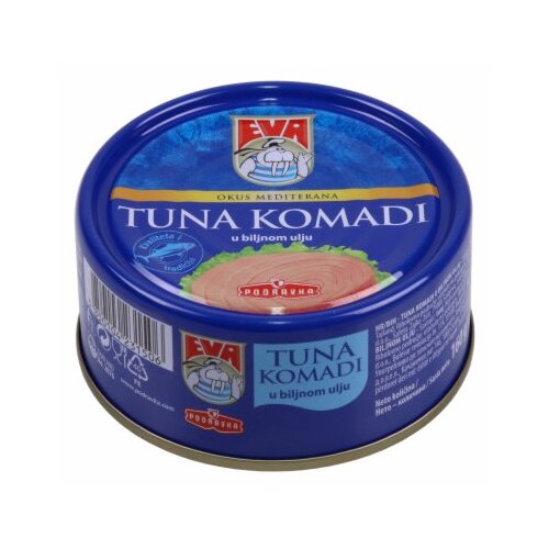 Podravka Eva tuna komadi u biljnom ulju 160g limenka Slike