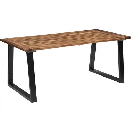  Jedilna miza iz trdnega akacijevega lesa 180x90 cm
